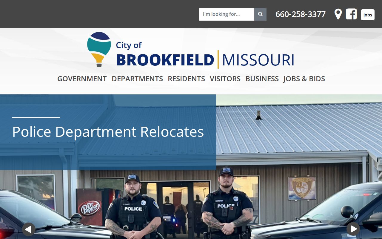 Brookfield criminal records routing through the official city website