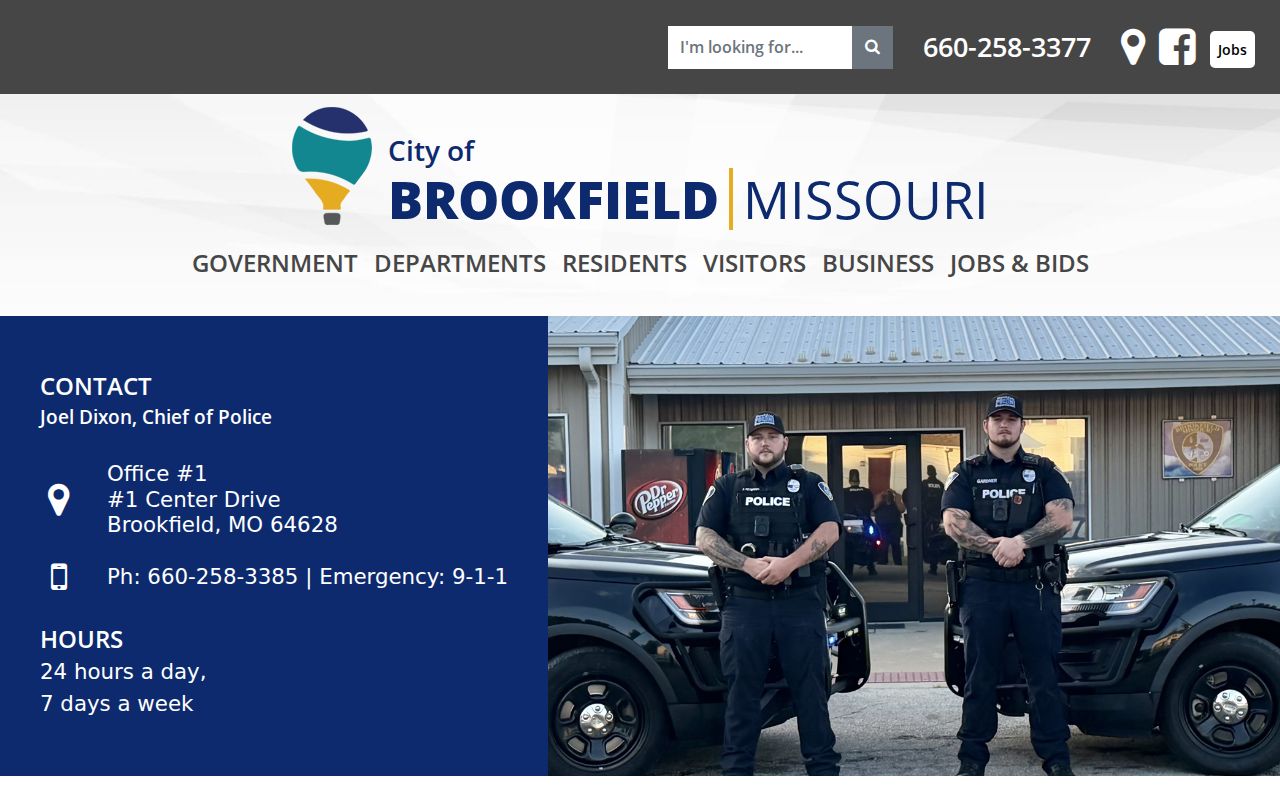Brookfield criminal records information from the Brookfield Police Department